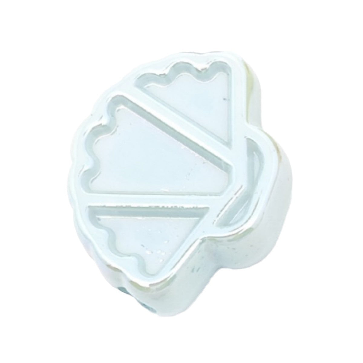 Glow Scallop Acrylic Beads 24mm Pastel Luminescent 50pcs 5