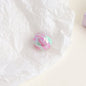 UV Plating Round Acrylic Beads 15mm Dual Color Flow 100pcs 9