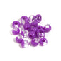 Clear Two-color Pony Beads 9mm Translucent Mixed Colors 200pcs 12