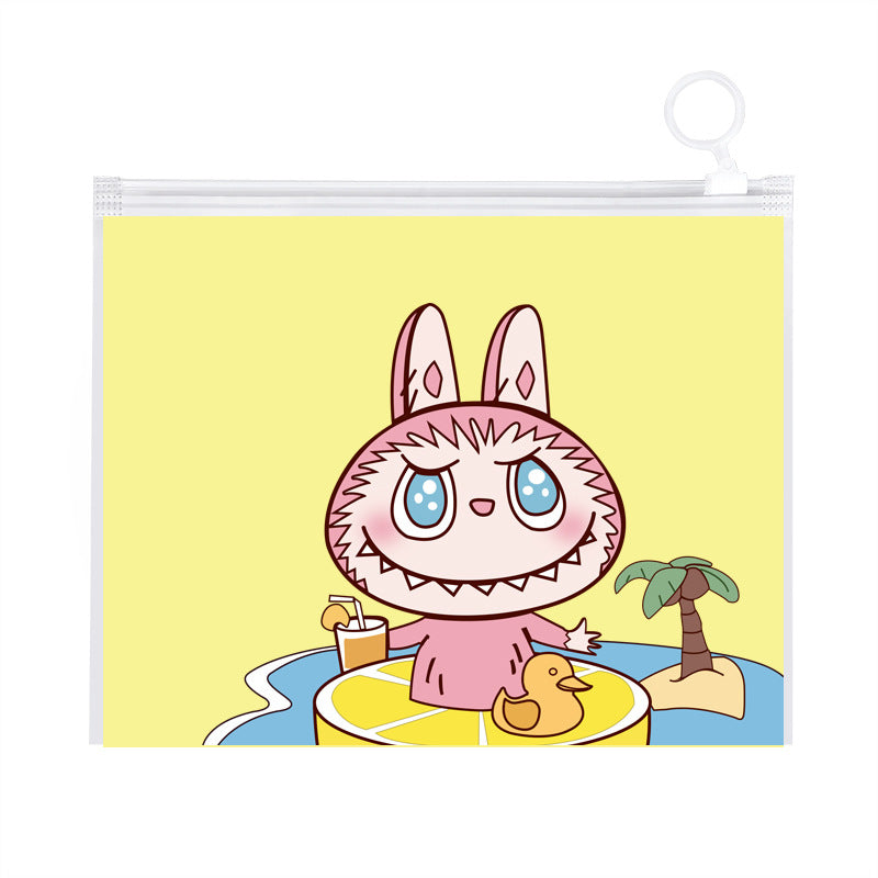 Matte Plastic Zip Lock Bags PE Bunny Print 21mm 50pcs 4