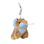 Plush Tiger Keychain Soft Fur Animal Charm Cute Whimsical 5