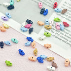 Yarn Knot Metal Beads 6mm x 9mm Baking Painted Zinc Alloy 20pcs