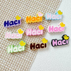 Signboard Metal Beads Painted Sanrio Series Colorful 10pcs 25