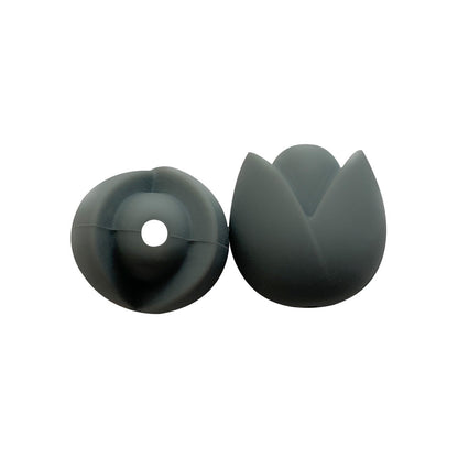 Lotus Silicone Beads Pastel Colors Soft Matte Finish 10pcs