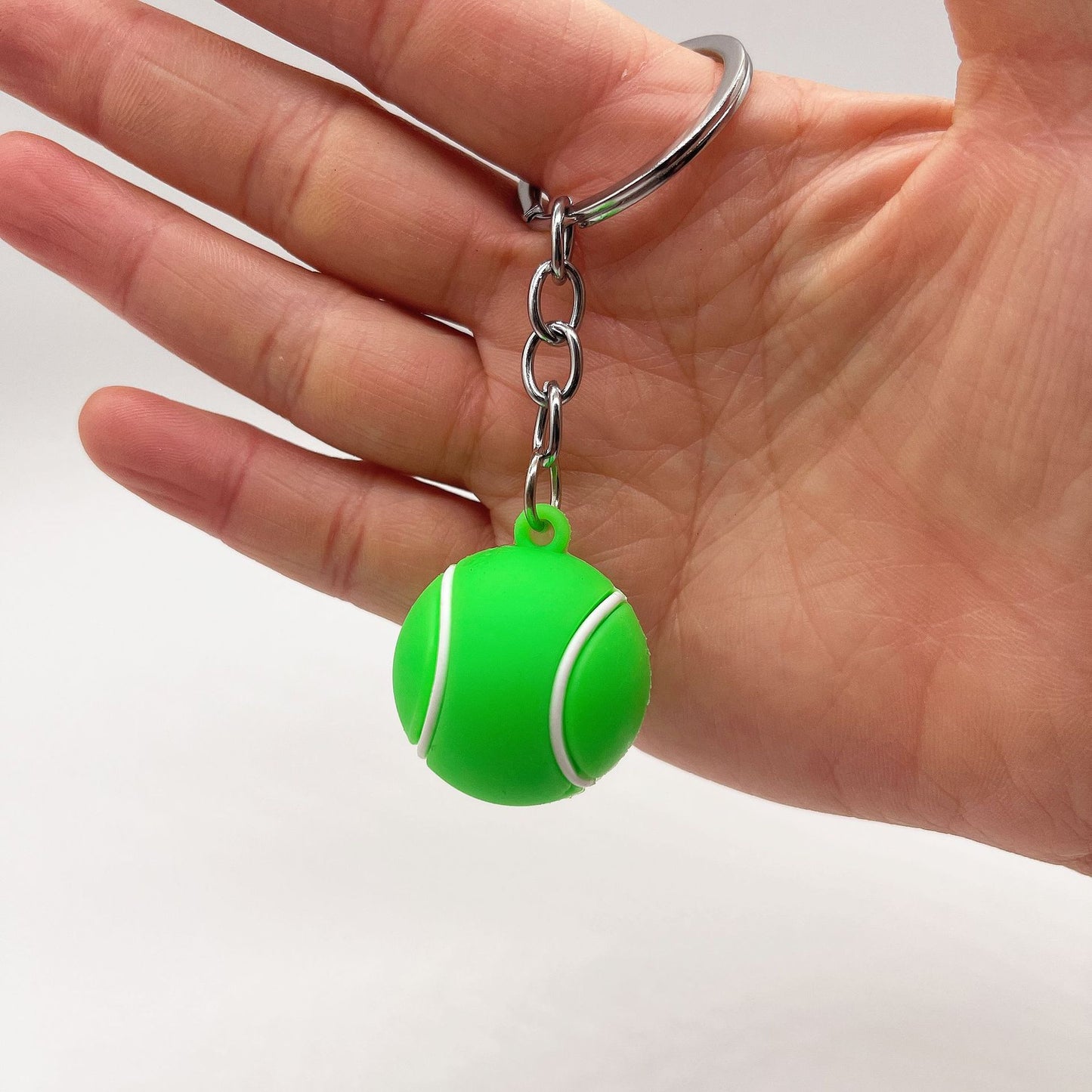 PVC Sports Ball Keychain Creative Simulation Football Basketball Tennis Rugby 7