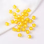 Faceted Acrylic Sago Beads 8-10mm Glossy Translucent 100pcs 11