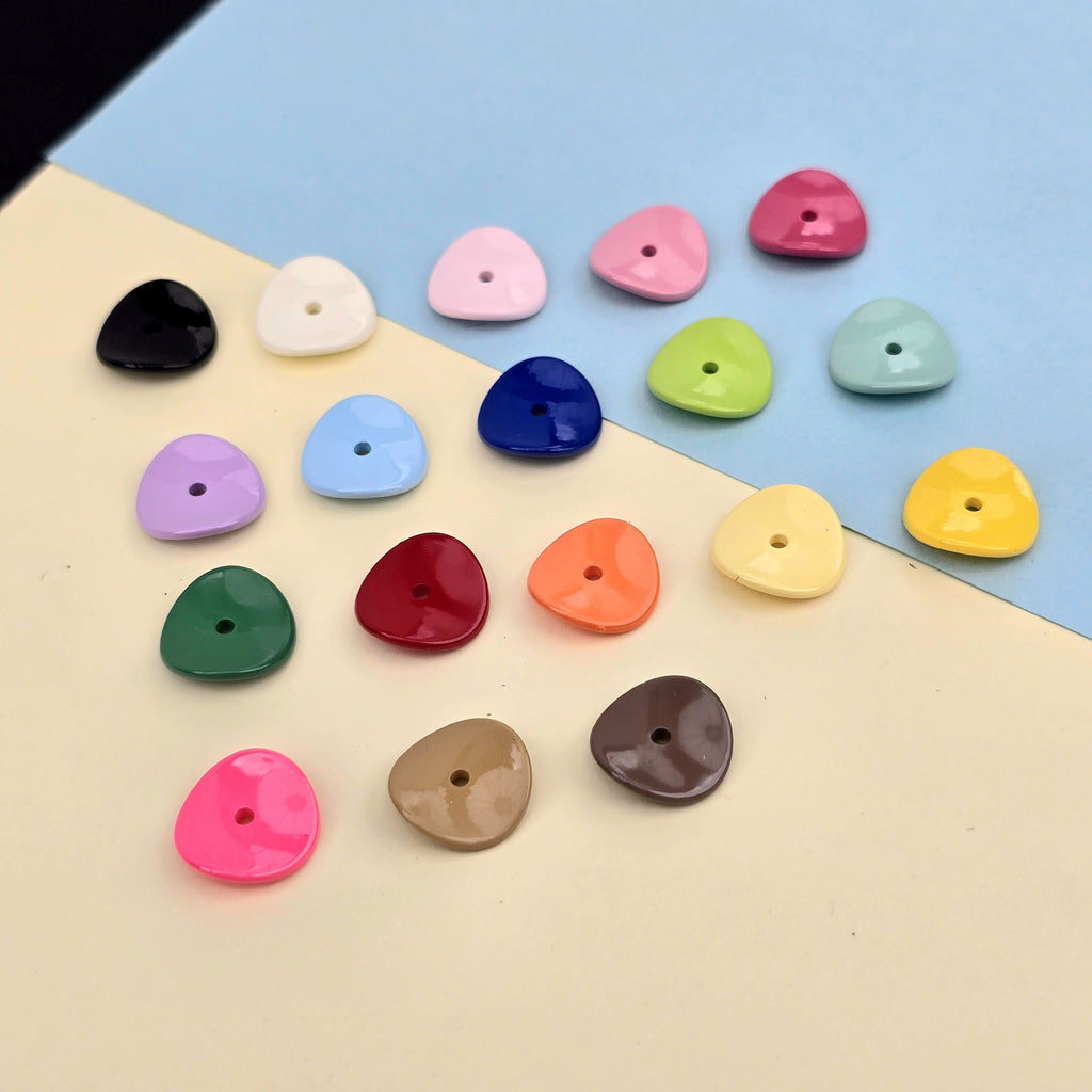 Acrylic Potato Chips Spacer Beads 14mm Baking Painted 20pcs 2