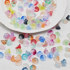 Campanula Flower Glass Beads 7x12mm Frosted Glossy Pastel 50pcs 3