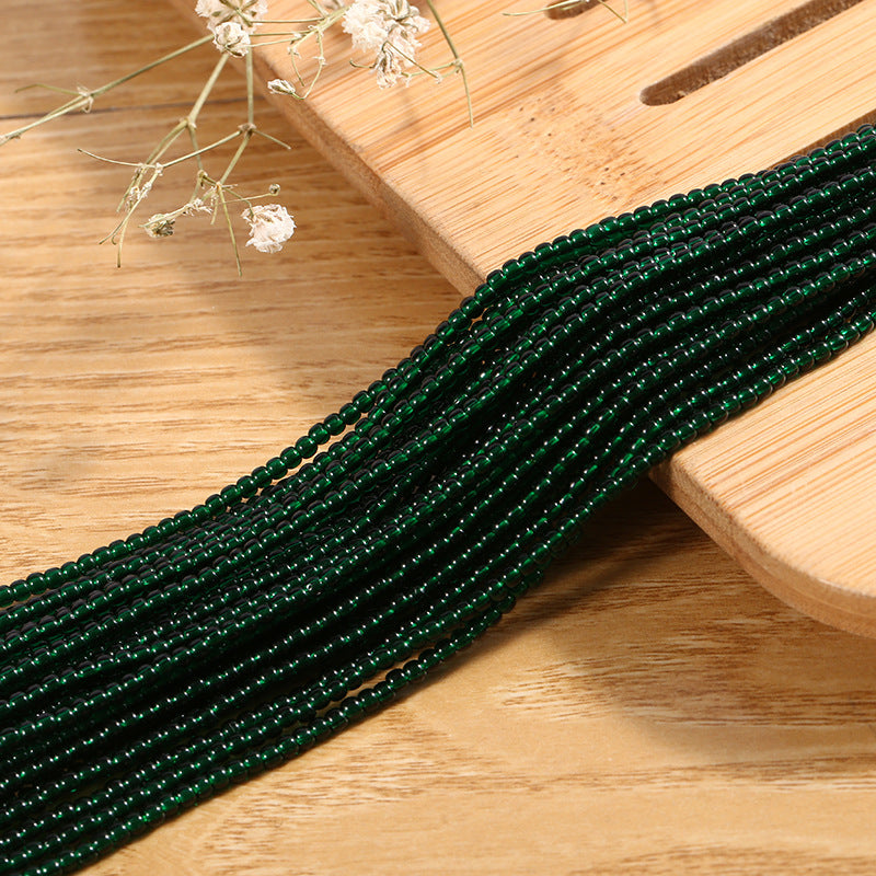 Colored Transparent Seed Glass Beads 2mm 2 Strands 400pcs 8