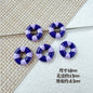 Swimming Ring Metal Beads 14mm Two-Tone Enamel Painted 10pcs 10