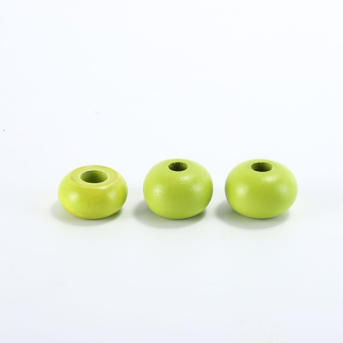 Wood Round Spacer Beads 15-28mm Multi-Color Abacus Style 50pcs 3