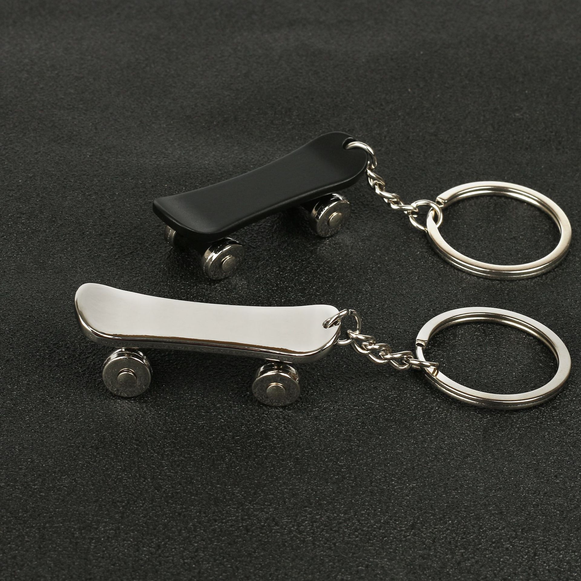 Metal Mini Kick Scooter Keychain Colorful Athletic Charm 2
