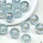 Clear Sparkle Glitter Resin Beads 16mm Round 10pcs 2