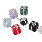 Square Rhinestone Beads 18mm 19mm Imitation Granulated Sugar Gift Box 2pcs 5