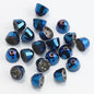Bell Electroplated Glass Beads 8mm Sparkling Mixed Colors 50pcs 10