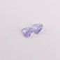 Plating Faceted Heart Acrylic Beads 13mm Transparent AB Colored 100pcs 14