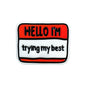 Silicone Focal Beads Motivational Hello I Trying My Best Tag 20pcs 8