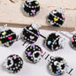 Crown Rhinestone Beads 19x24mm Colorful Heart Accents 5pcs 13