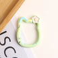 Painted Kitty Keychain Metal Zinc Alloy Floral Design 6pcs 5