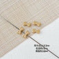 Baking Painted Christmas Tree and Bells Metal Beads 20pcs Festive Colors 12