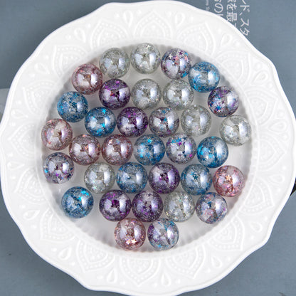 Shimmer Starry Resin Beads 16mm Round Multicolor 10pcs 3