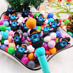 Silicone Focal Beads Wizard Hat Stitch Holding Black Witch Hat 20pcs