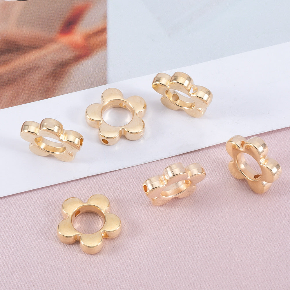 Hollow Geometry Acrylic Beads CCB Plastic Star Heart Flower 100pcs 10