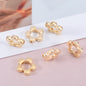 Hollow Geometry Acrylic Beads CCB Plastic Star Heart Flower 100pcs 10