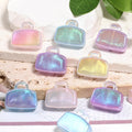 Plating Handbag Acrylic Beads 24mm UV Glitter Powder 50pcs 4