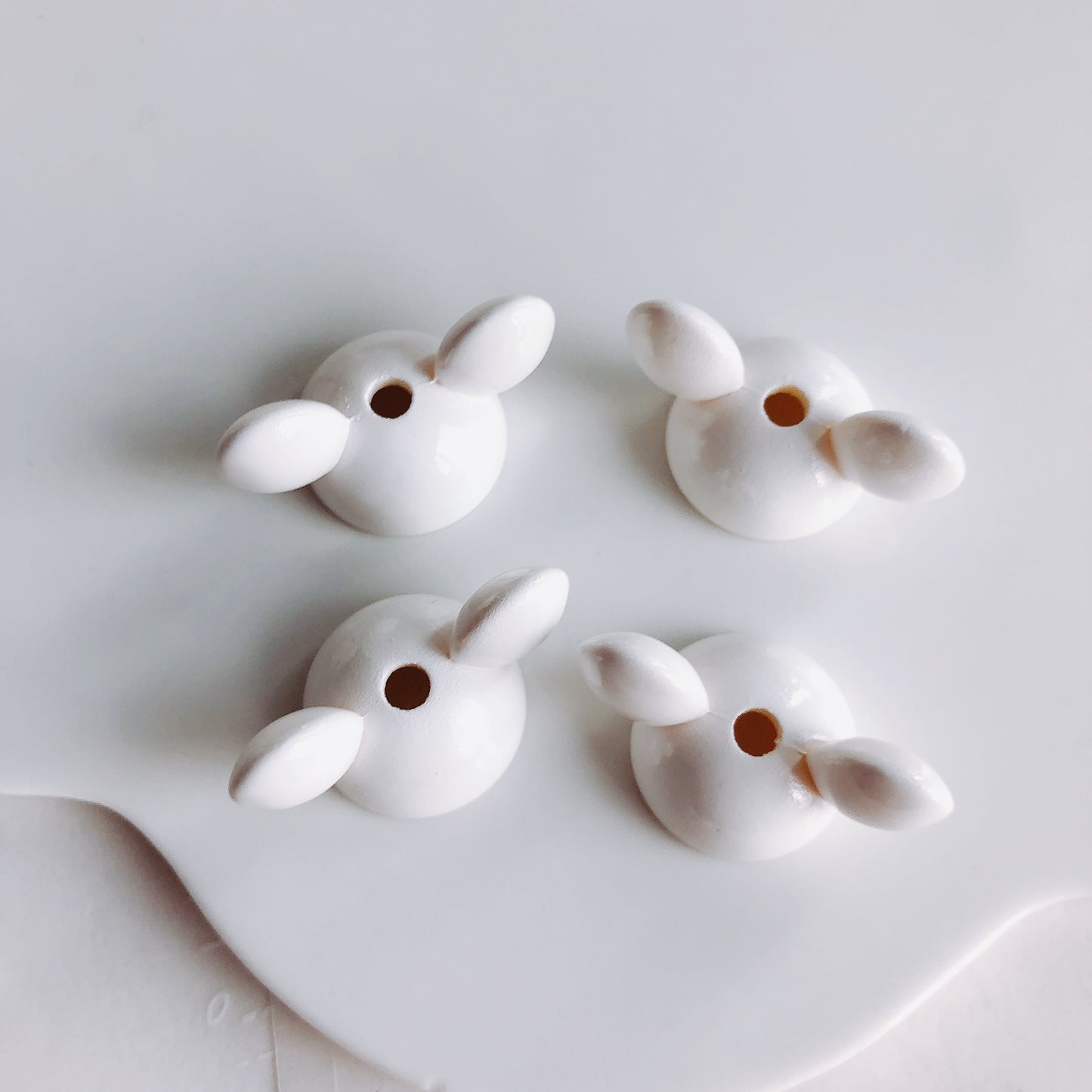 UV Plating Mickey Acrylic Bead Caps 18mm Glossy Mixed Colors 20pcs 21