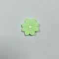 Silicone Focal Beads Flower Macaron Color Etched Petal Design 20pcs 6