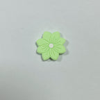 Silicone Focal Beads Flower Macaron Color Etched Petal Design 20pcs 6