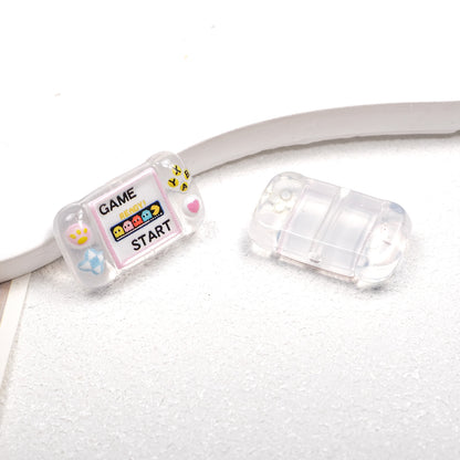 Clear Square Acrylic Beads 25mm Game Console Printed 10pcs 8