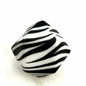 14mm Hexagon Silicone Beads Printed Camouflage Leopard Design 50pcs