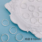 Ring Metal Beads Frame 8mm 10mm Twist Embossed Design 80pcs Alloy 9