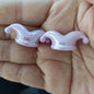 UV Plating Circus Clown Hat Acrylic Beads 35mm Iridescent Pastel 100pcs 4
