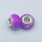 Resin Spacer Beads 14mm Ink Painting Large Hole 50pcs 15