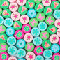 Flower Butterfly Clay Beads 10mm Colorful Polymer 100pcs
