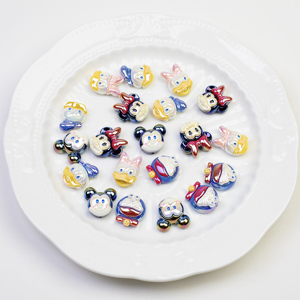 Disney Series Character Resin Beads Playful Faces 20pcs 2