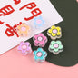Transparent Enamel Lollipop Series Acrylic Beads 20-30mm Playful Mixed 20pcs 14