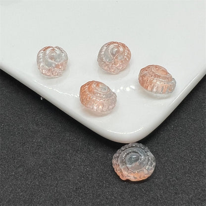 Czech Glass Beads Conch 14mm Translucent Pastel Mixed 100pcs 2