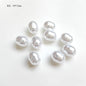Vintage Shaped Imitation Pearl Acrylic Beads Soft White Luster 10pcs 17