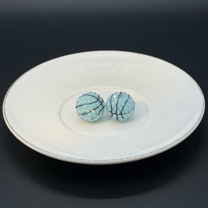 Sports Bubblegum Beads 20mm Basketball Pattern Acrylic 25pcs 10