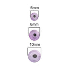 Lampwork Glass Beads Evil Eye Macaron Color Translucent 6mm 8mm 10mm 3