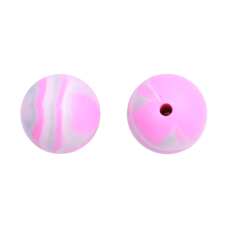 15mm Silicone Beads Candy Color Pastel Mix 20pcs 15