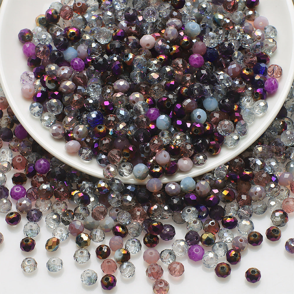 Czech Electroplated Faceted Glass Beads 8mm Soft Shimmer 100pcs 11