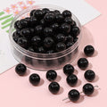 Imitation Jade Transparent Glass Beads 10mm 38pcs Mixed Colors 6