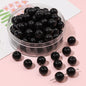 Imitation Jade Transparent Glass Beads 10mm 38pcs Mixed Colors 6
