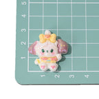 Glossy UV Plating Kitten Resin Beads Playful Pastel Outfits 10pcs 5