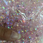 UV Plating Balloon Acrylic Beads 22mm Transparent Colorful 100pcs 7